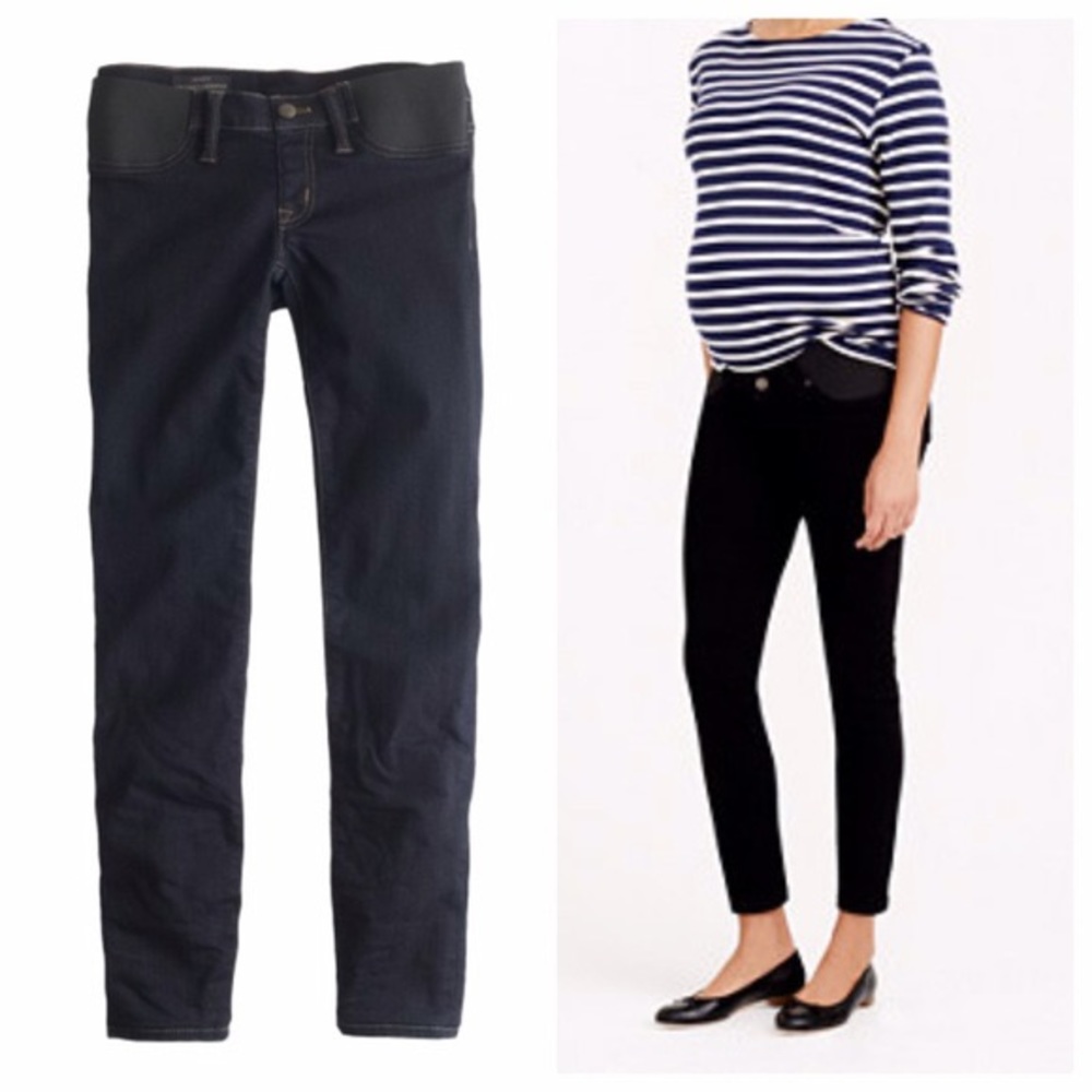 J Crew Maternity Toothpick Ankle Jeans Sz 30